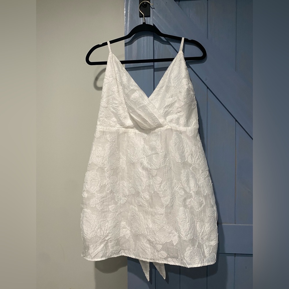 White mini dress